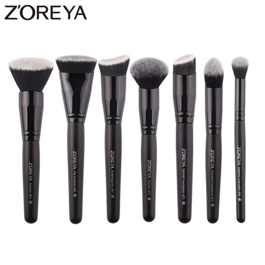 Black Makeup Brushes Set