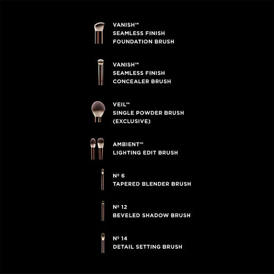 Black Makeup Brushes Set