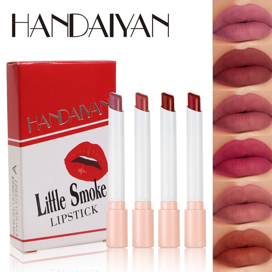 4PCS/Set Creative Cigarette Velvet Long Lasting Lipstick