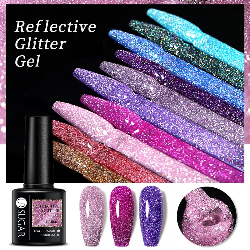 SUGAR Reflective Glitter Nail Gel