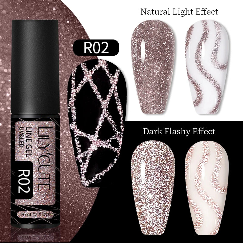 Reflective Metallic Gel Nail Polish