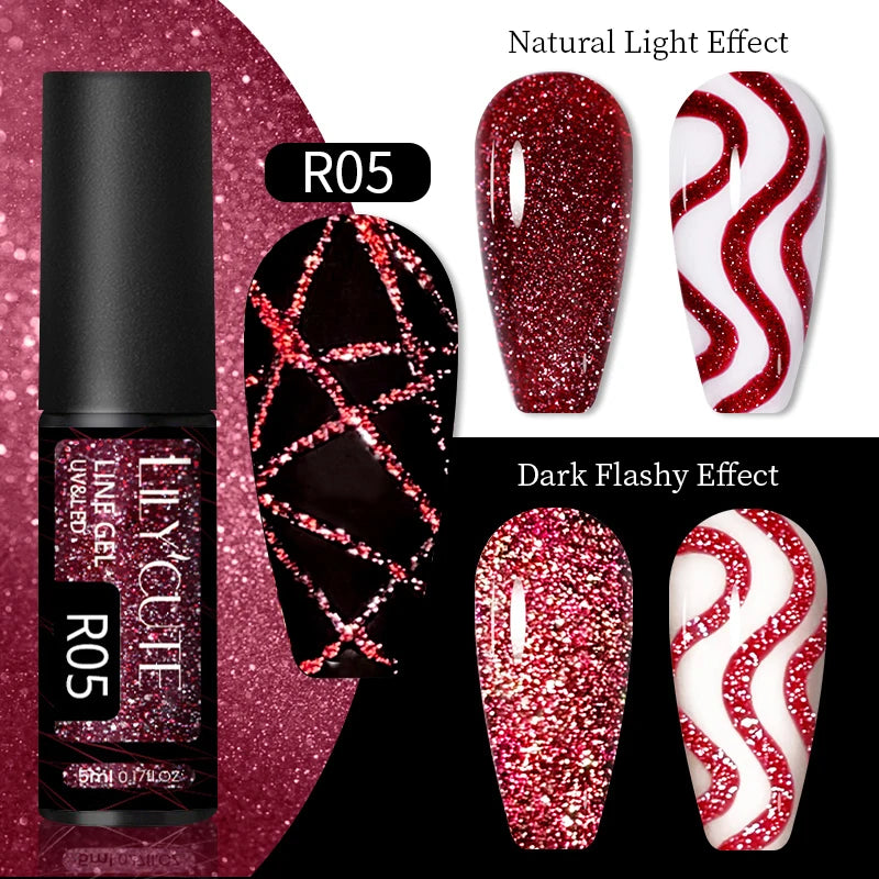 Reflective Metallic Gel Nail Polish