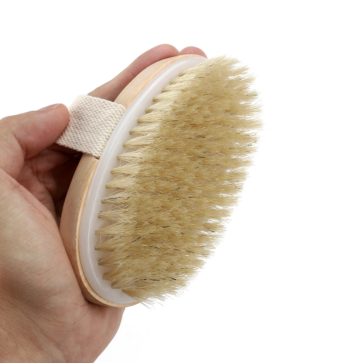 Soft Natural Bristle Dry Skin Body Brush