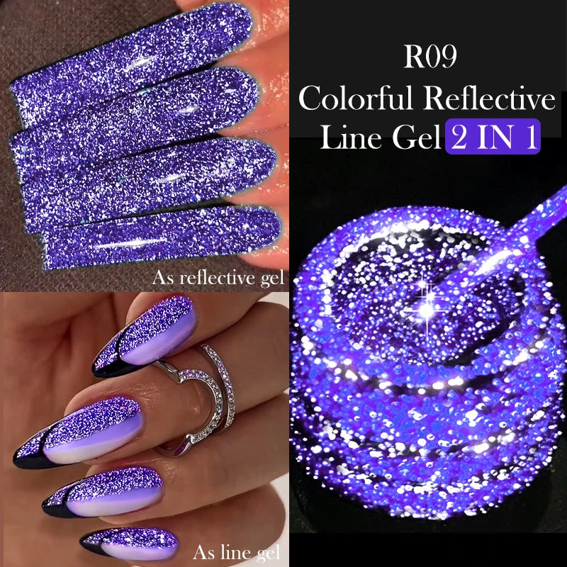 Reflective Metallic Gel Nail Polish