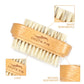 Double-Sided Natural Bristles Scrubbing Brush
