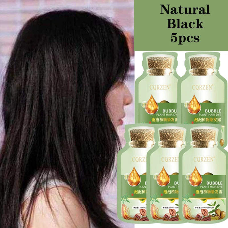 Natural Plant Herbal Hair Dye Shampoo