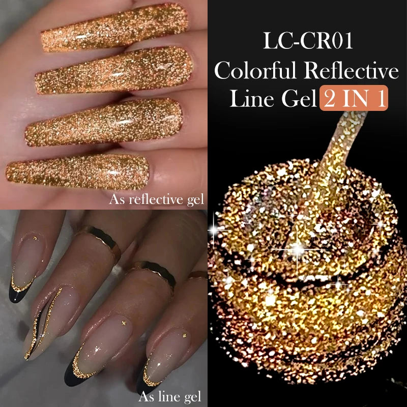 Reflective Metallic Gel Nail Polish