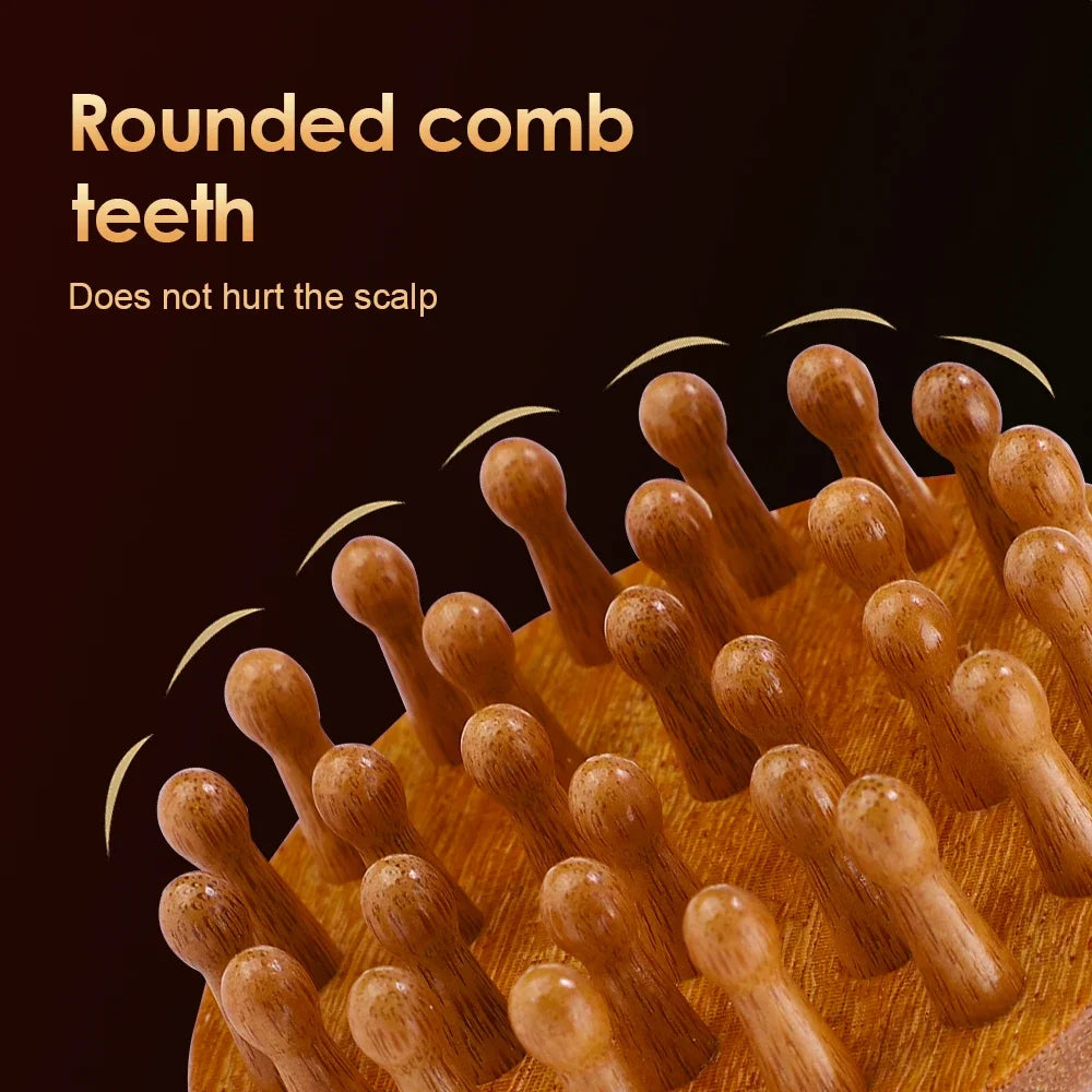 Wooden Anti-Static Massage Comb