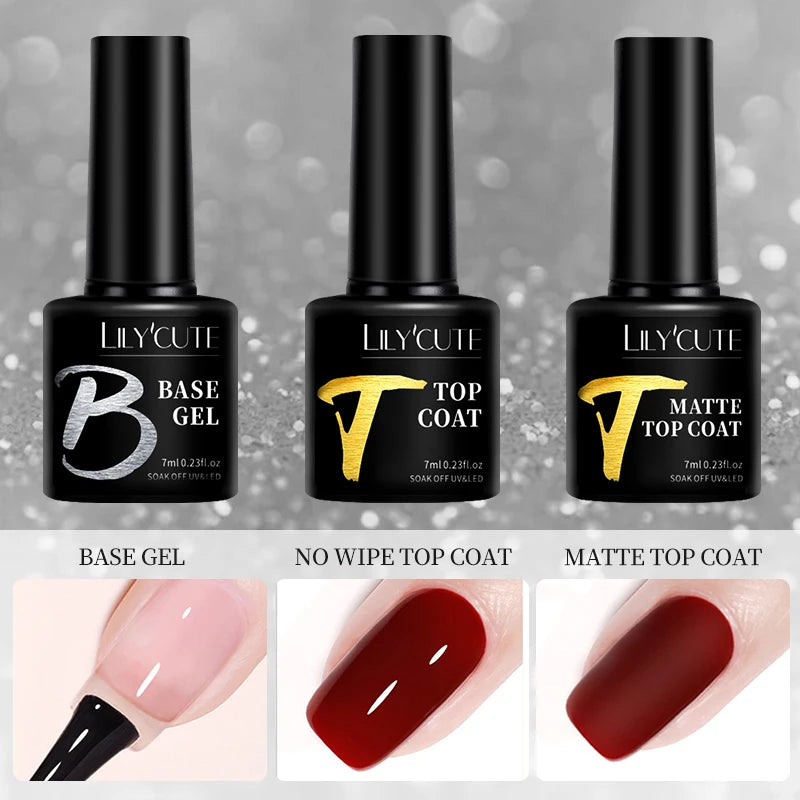 Base Top Coat UV Gel Nail Polish