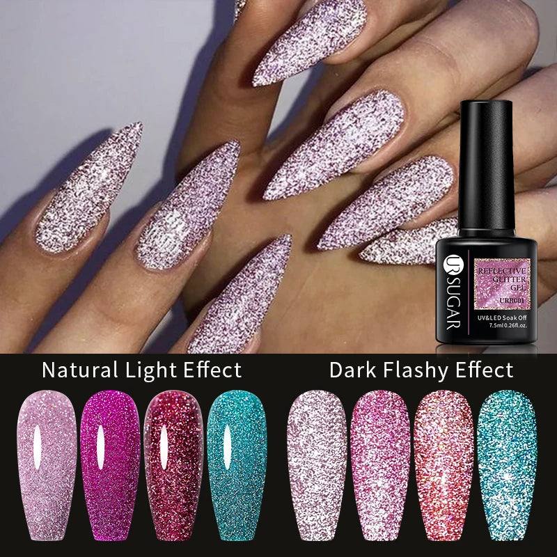 SUGAR Reflective Glitter Nail Gel