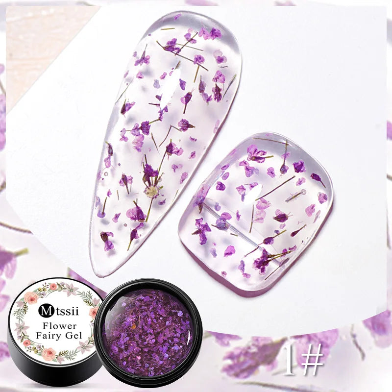 Dried Flower Gel Nail Polish
