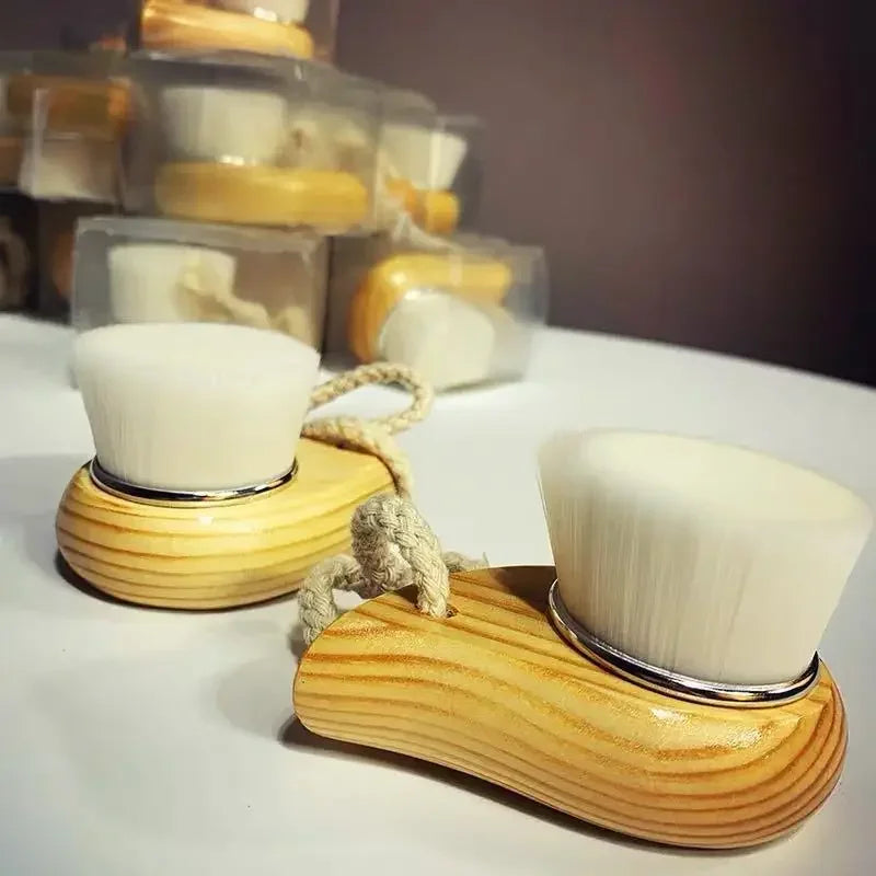 Wooden Face Cleaning Brush