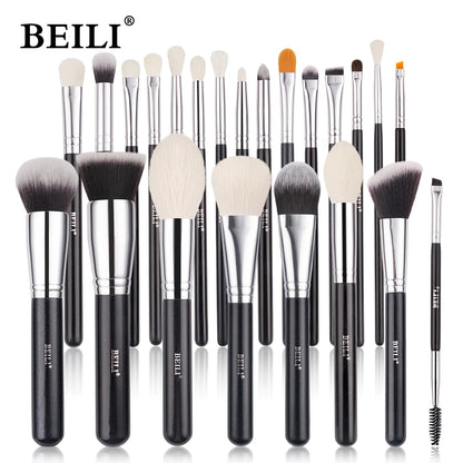 Complete Professional Make Up Brush Set with Goat Hair