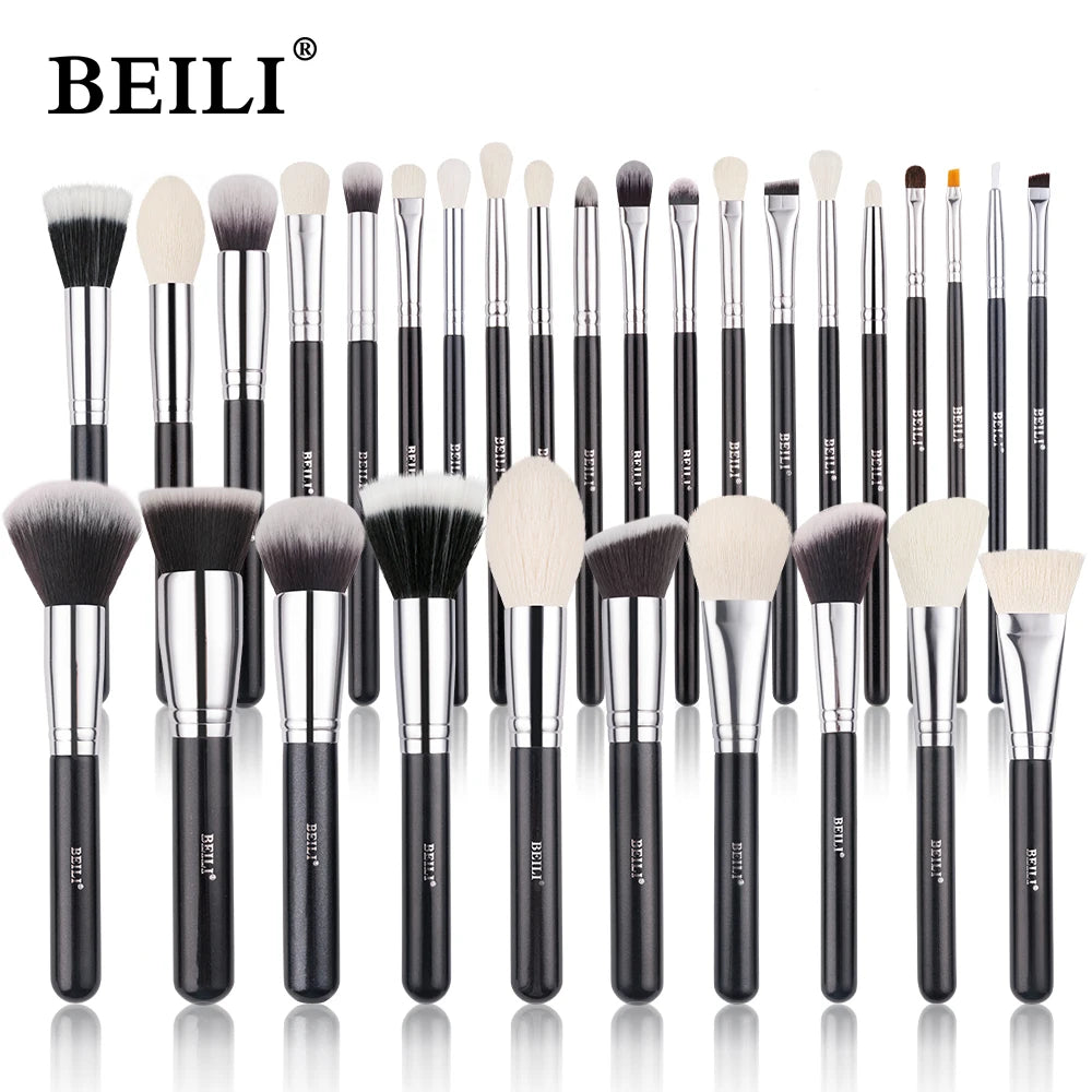 Complete Professional Make Up Brush Set with Goat Hair