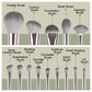 20 pcs Make Up Brush Set with Leather Case