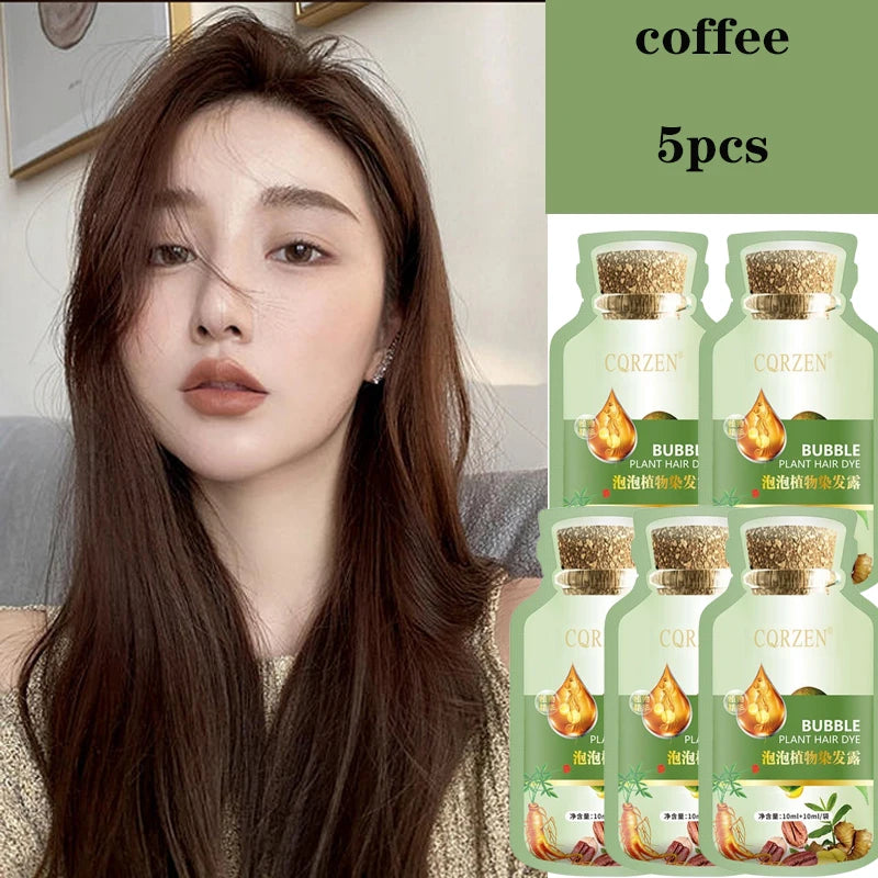 Natural Plant Herbal Hair Dye Shampoo