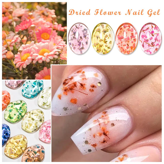 Dried Flower Gel Nail Polish