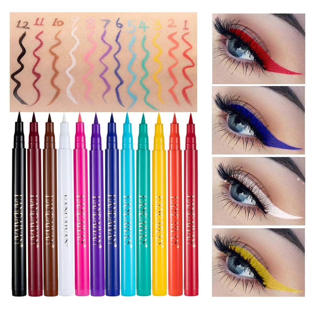 Colorful Eyeliner Pen Waterproof | HoneyLuxe Cosmetics