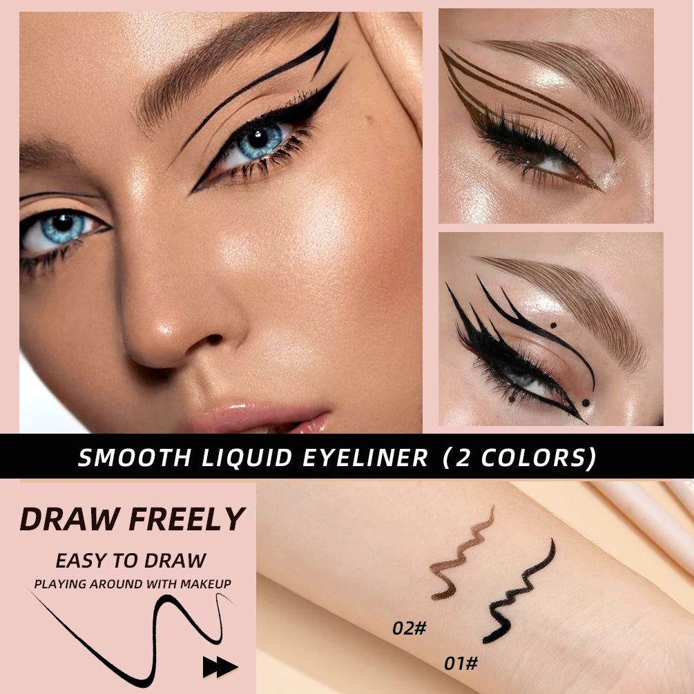 Waterproof Fast Dry Liquid Eyeliner