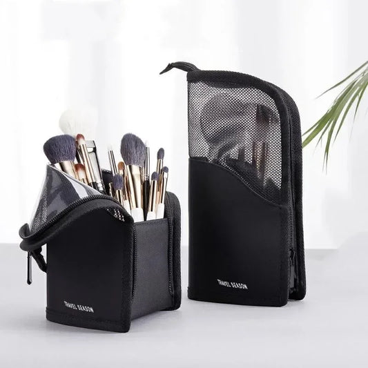 Standing Brush Makeup Bag