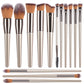 Champagne Makeup Brushes Set