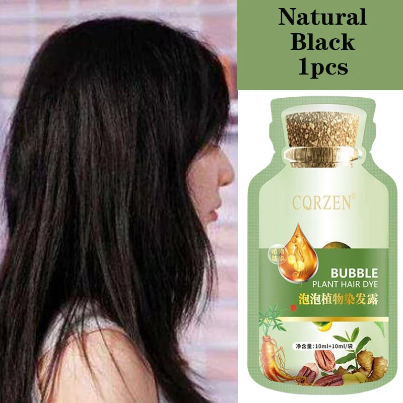 Natural Plant Herbal Hair Dye Shampoo