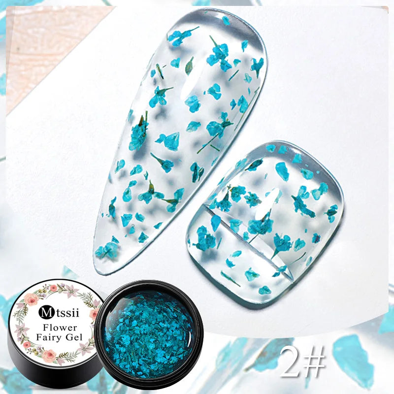 Dried Flower Gel Nail Polish