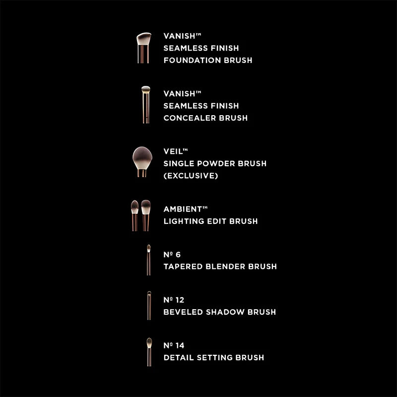 Black Makeup Brushes Set