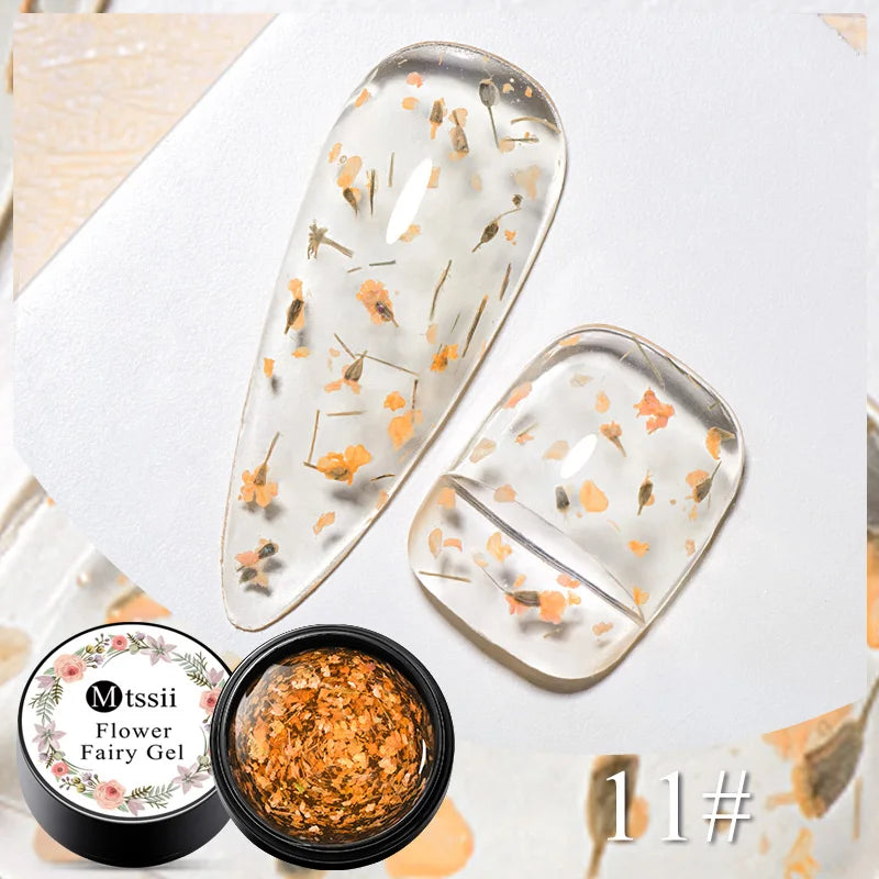Dried Flower Gel Nail Polish