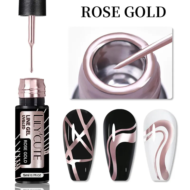 Reflective Metallic Gel Nail Polish