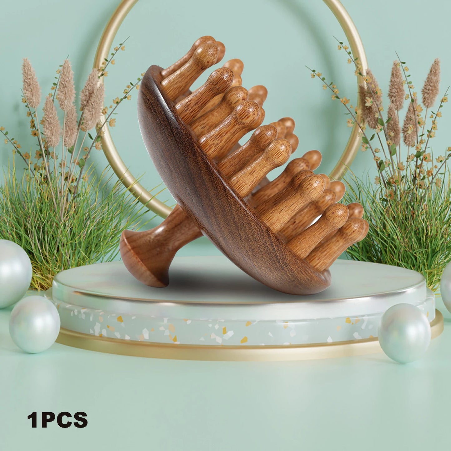 Wooden Anti-Static Massage Comb