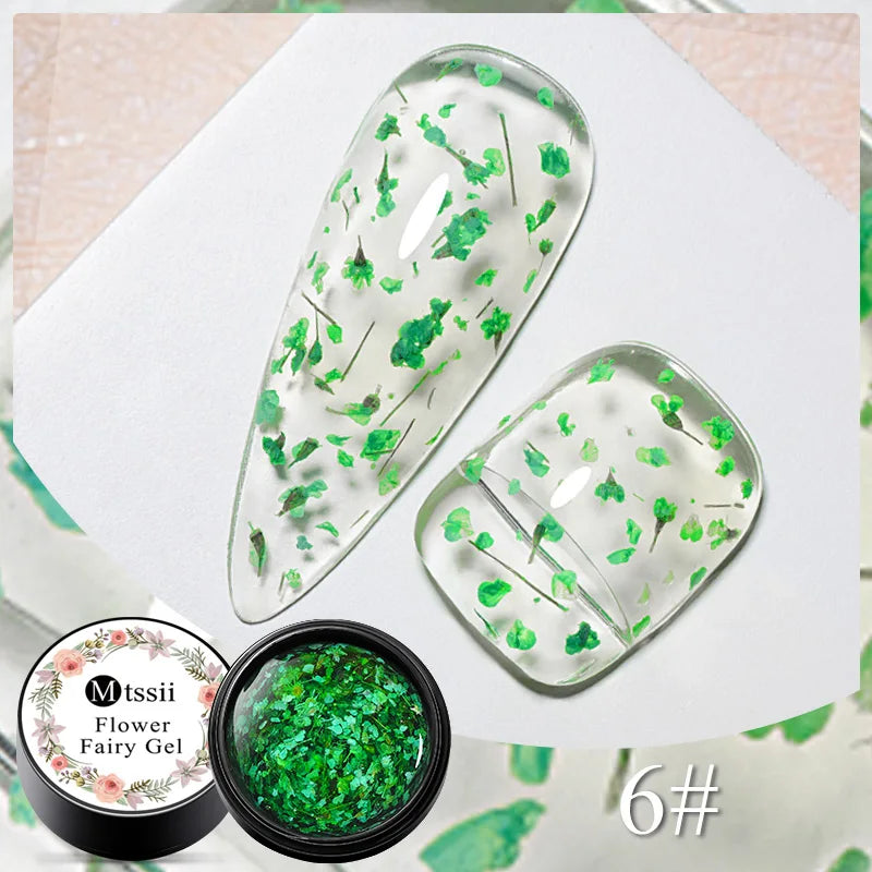 Dried Flower Gel Nail Polish