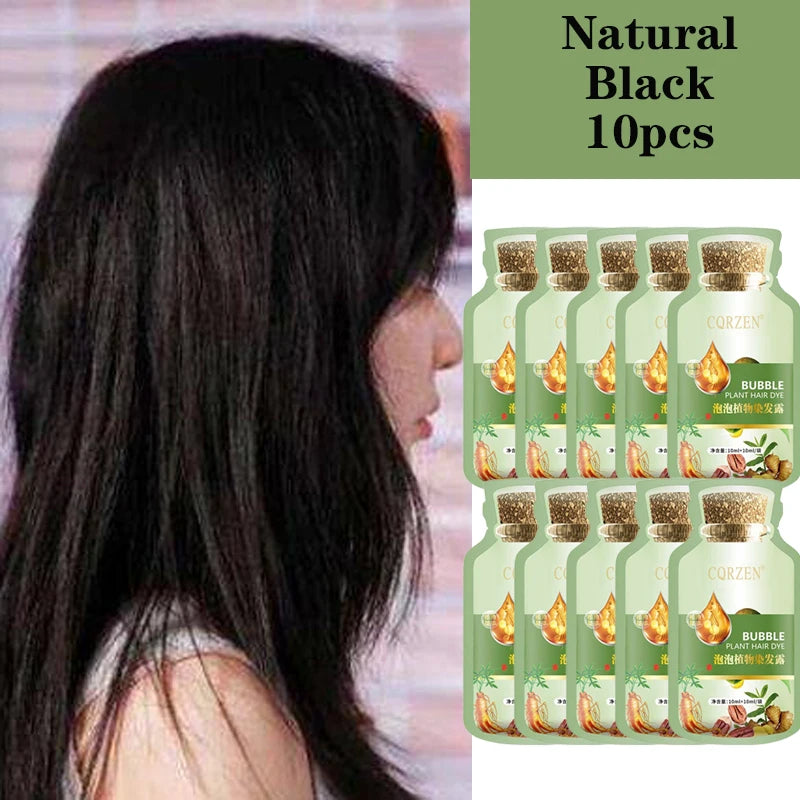 Natural Plant Herbal Hair Dye Shampoo