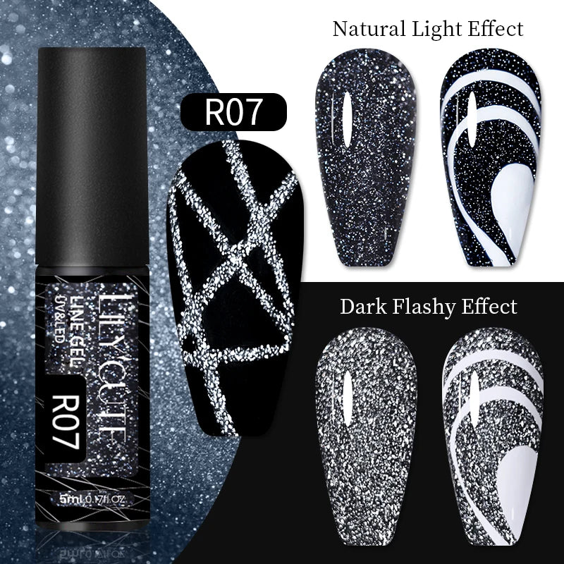 Reflective Metallic Gel Nail Polish