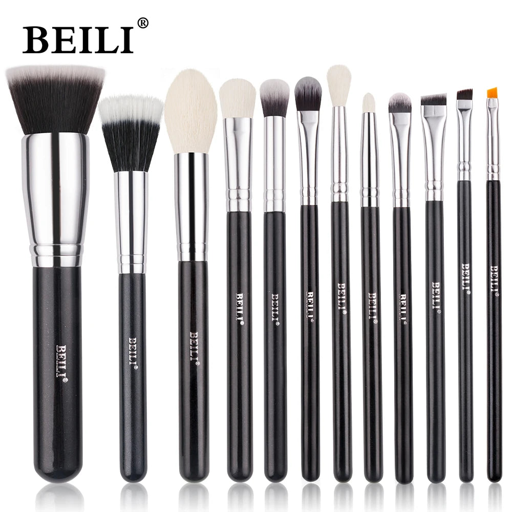 Complete Professional Make Up Brush Set with Goat Hair