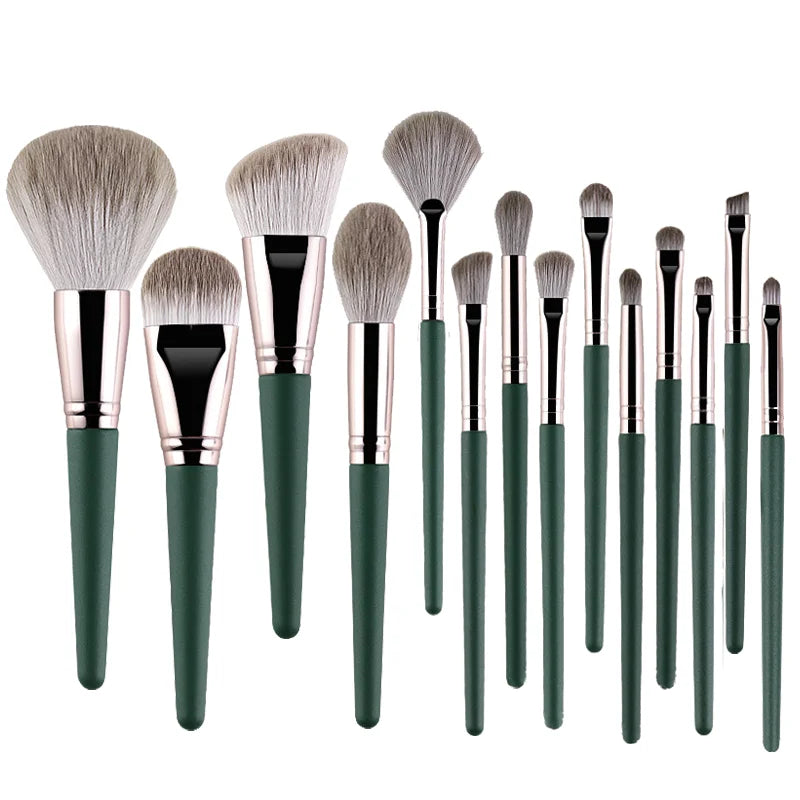 20 pcs Make Up Brush Set with Leather Case