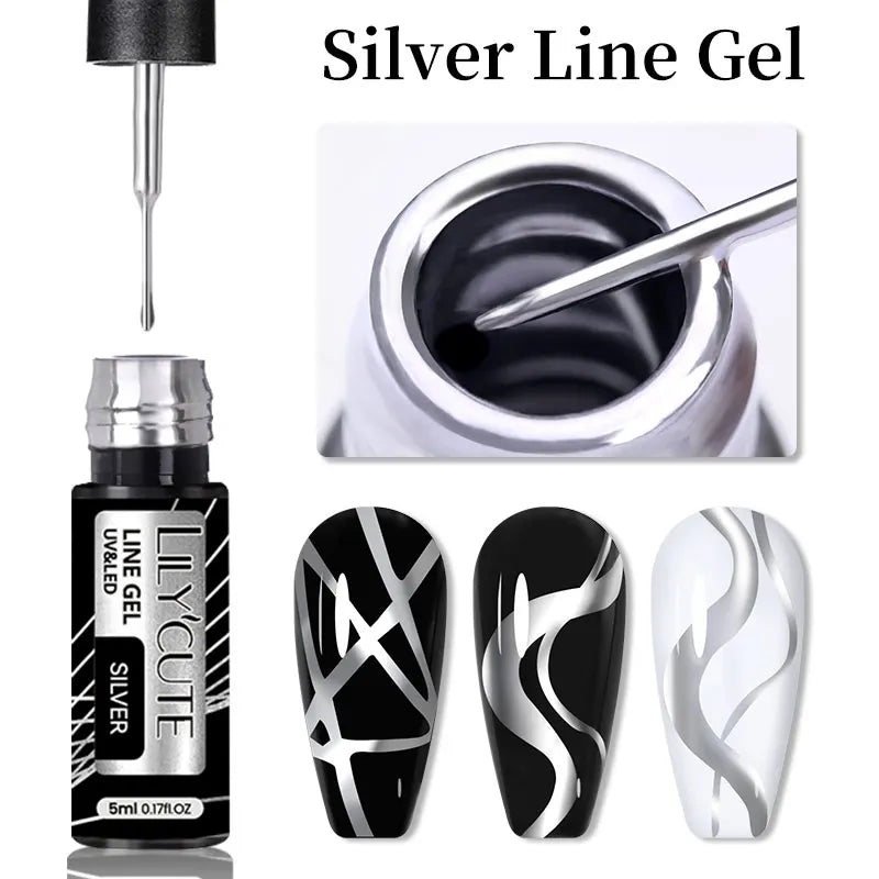 Glitter Gel Liner Nail Polish